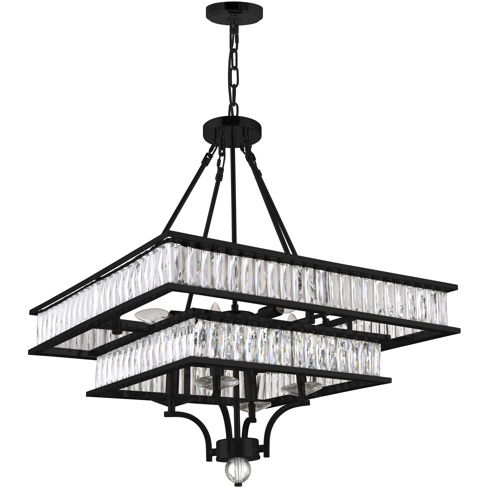 Shalia 8 Light 23 inch Black Chandelier Ceiling Light