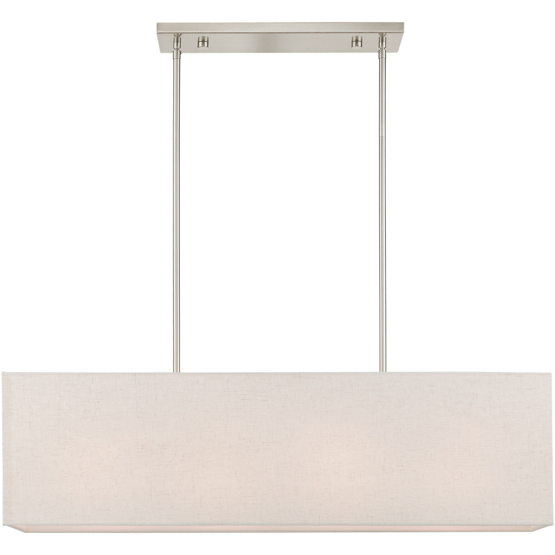 Summit 4 Light 36 inch Brushed Nickel Linear Chandelier Ceiling Light