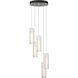 Exos Glass 5 Light 13.5 inch Sterling Pendant Ceiling Light in Opal