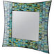 Aramis 20 X 20 inch Blue and Green Wall Mirror