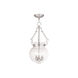 Everett 3 Light 12 inch Brushed Nickel Pendant Ceiling Light