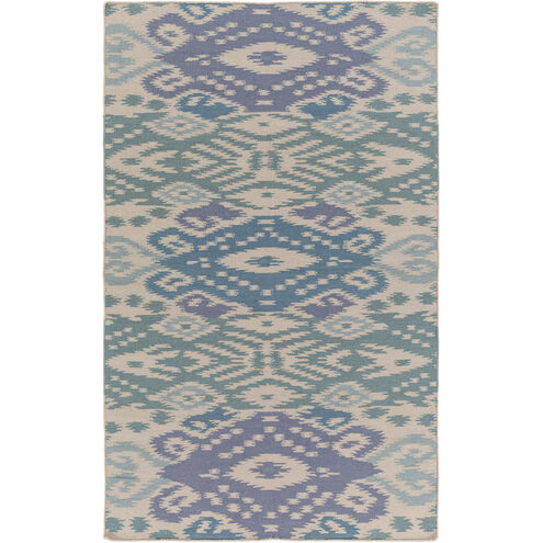 Wanderer 36 X 24 inch Blue and Gray Area Rug, Wool