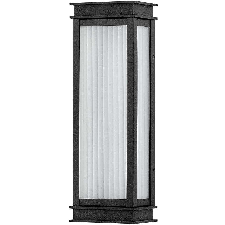 Rockwell LED 18 inch Textured Black Outdoor Wall Mount Lantern