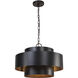 Youngstown 4 Light 20 inch Dark Bronze Pendant Ceiling Light