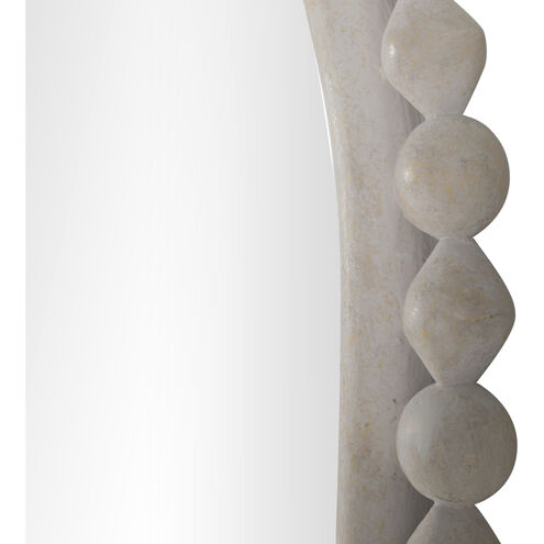 Belle 42 X 27.5 inch White & Ivory Mirror