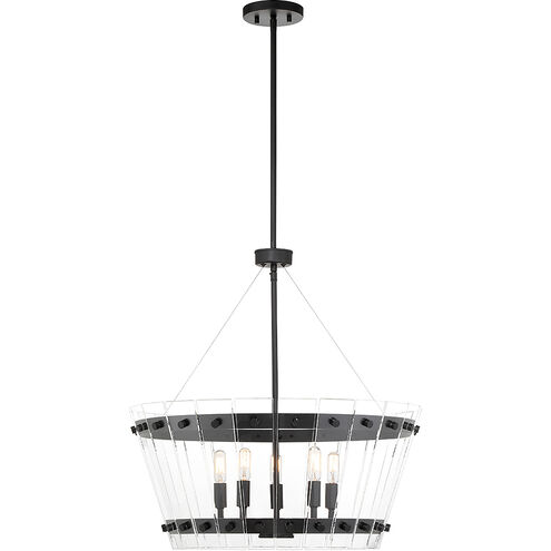 Ventari 5 Light 24 inch Matte Black Pendant Ceiling Light