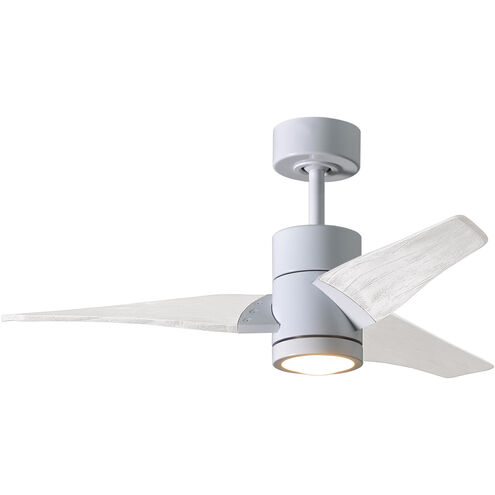 Atlas Super Janet 42 inch Gloss White with Matte White Blades Ceiling Fan, Atlas