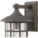 Freeport Coastal Elements Outdoor Wall Mount Lantern in Oil Rubbed Bronze