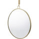 Stopwatch 33.25 X 30 inch Gold Accent Wall Mirror, Varaluz Casa