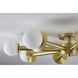 Canada 8 Light 36 inch Satin Brass Flush Mount Ceiling Light