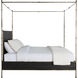 Reese Cerused Forest Black and Dark Antique Brass Queen Bed