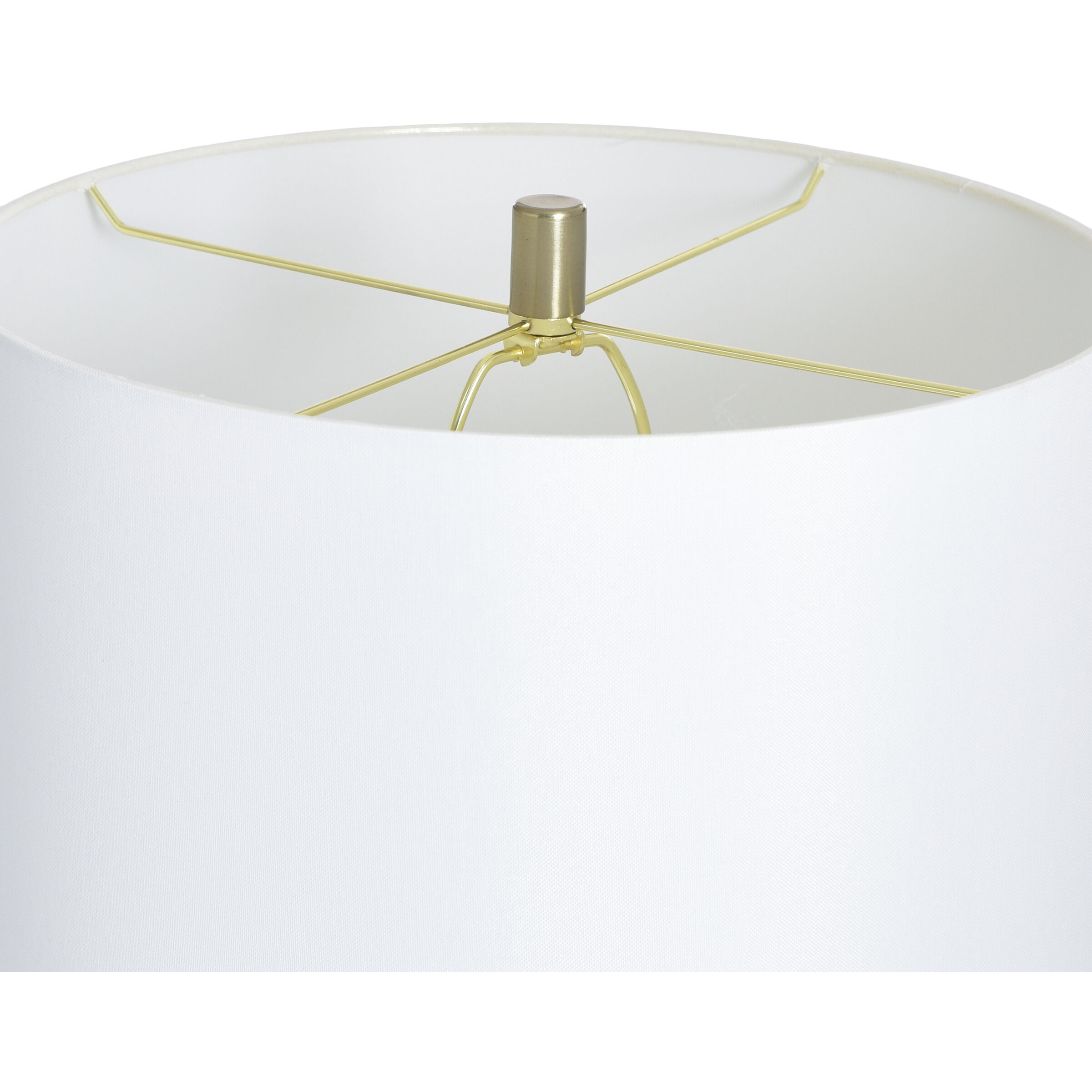 Larson 35.5 inch 60 watt Larson Gold and Black and White Table Lamp Portable Light