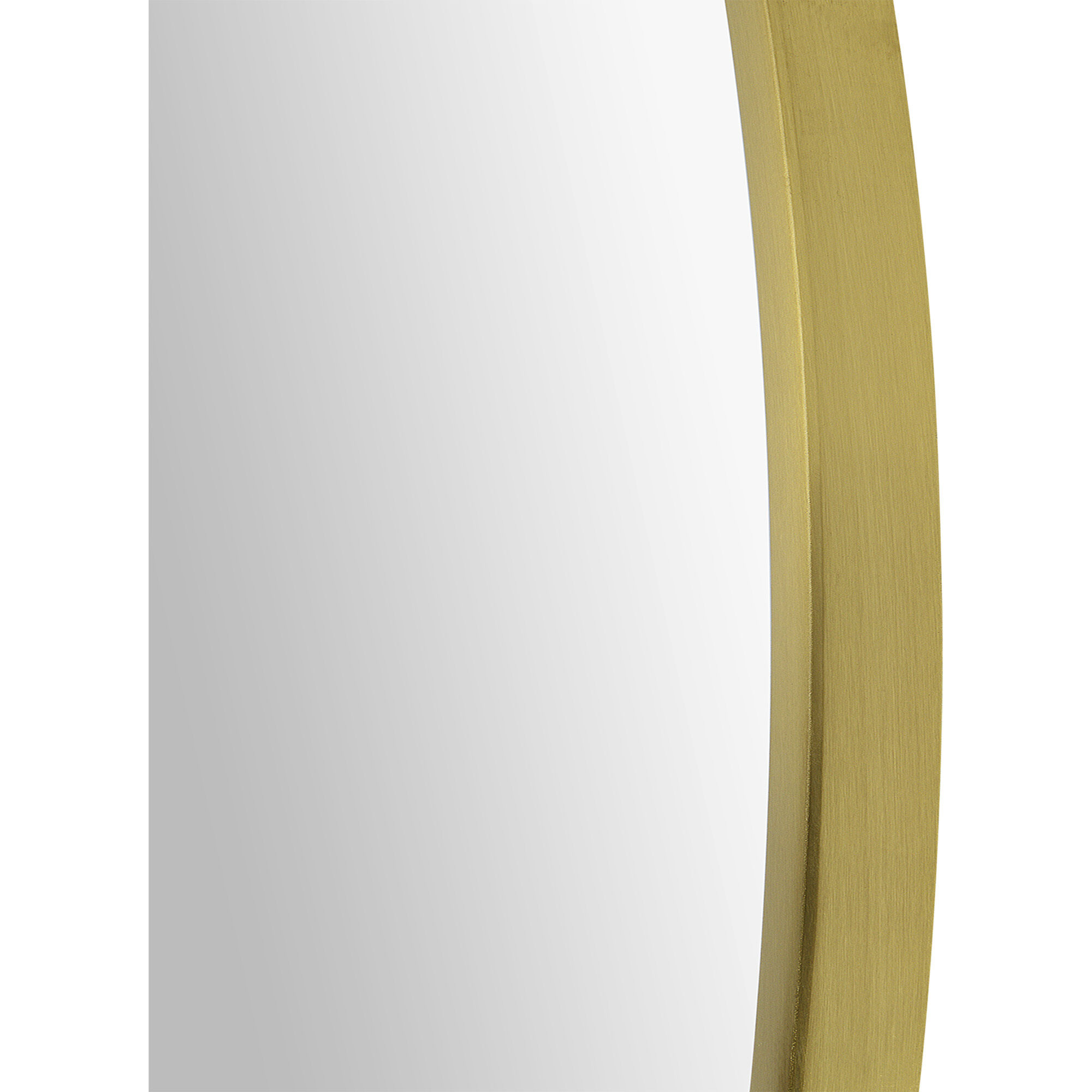 Parga 36 X 36 inch Clear and Satin Brass Wall Mirror