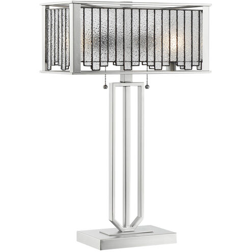 Celine 25 inch 60.00 watt Aged Silver Table Lamp Portable Light