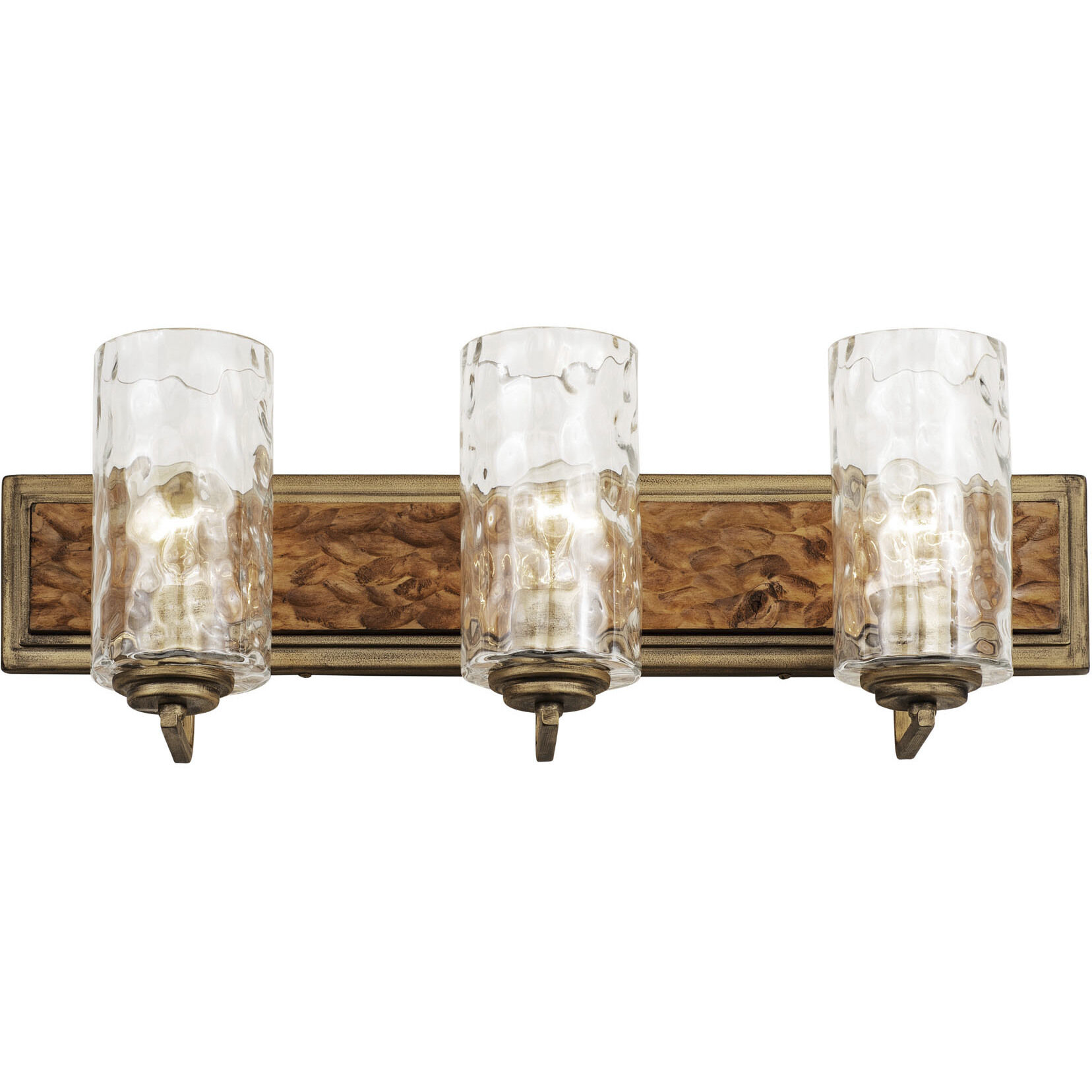 Hammer Time 3 Light 25 inch Havana Gold/Cinnamon Bath Vanity Wall Light