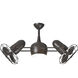 Atlas Dagny - LK 13 inch Textured Bronze Rotational Ceiling Fan, Atlas