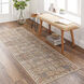 Amelie 94 X 31 inch Dark Blue Rug in 2.5 x 8, Runner