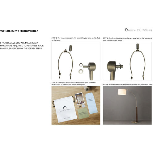 Artifact 86 inch 60.00 watt Dark Walnut and Espresso Bronze Arc Floor Lamp Portable Light