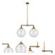 Franklin Restoration XX-Large Beacon LED 27 inch Brushed Brass Chandelier Ceiling Light in Clear Glass, Franklin Restoration