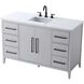 Millie 54 X 35 inch Grey Bathroom Vanity Cabinet