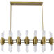 Canada 20 Light 12.2 inch Satin Brass Chandelier Ceiling Light