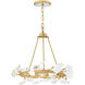 Audra 3 Light 24 inch Deluxe Gold Chandelier Ceiling Light