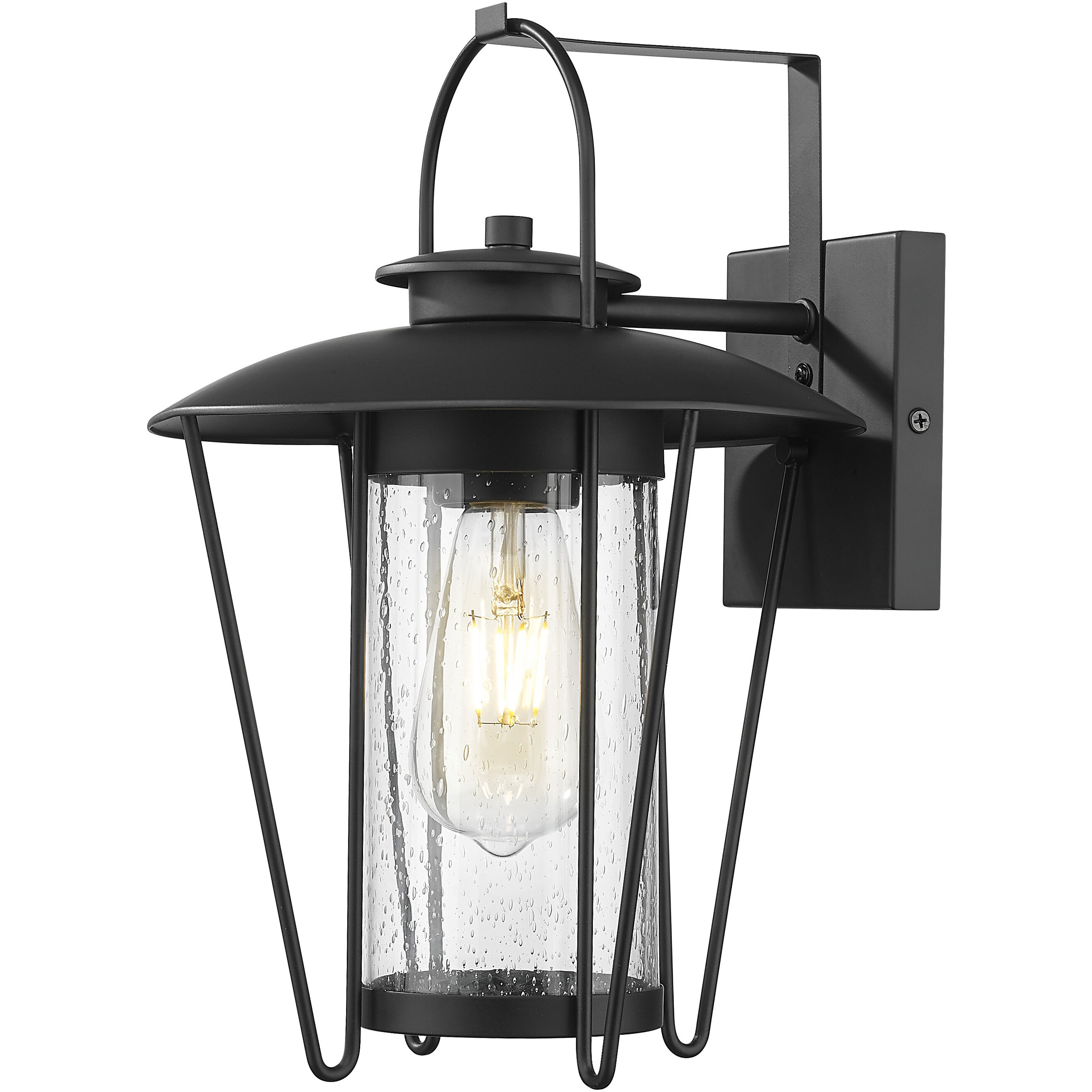 Stockwell 1 Light 14.25 inch Matte Black Exterior Wall Mount