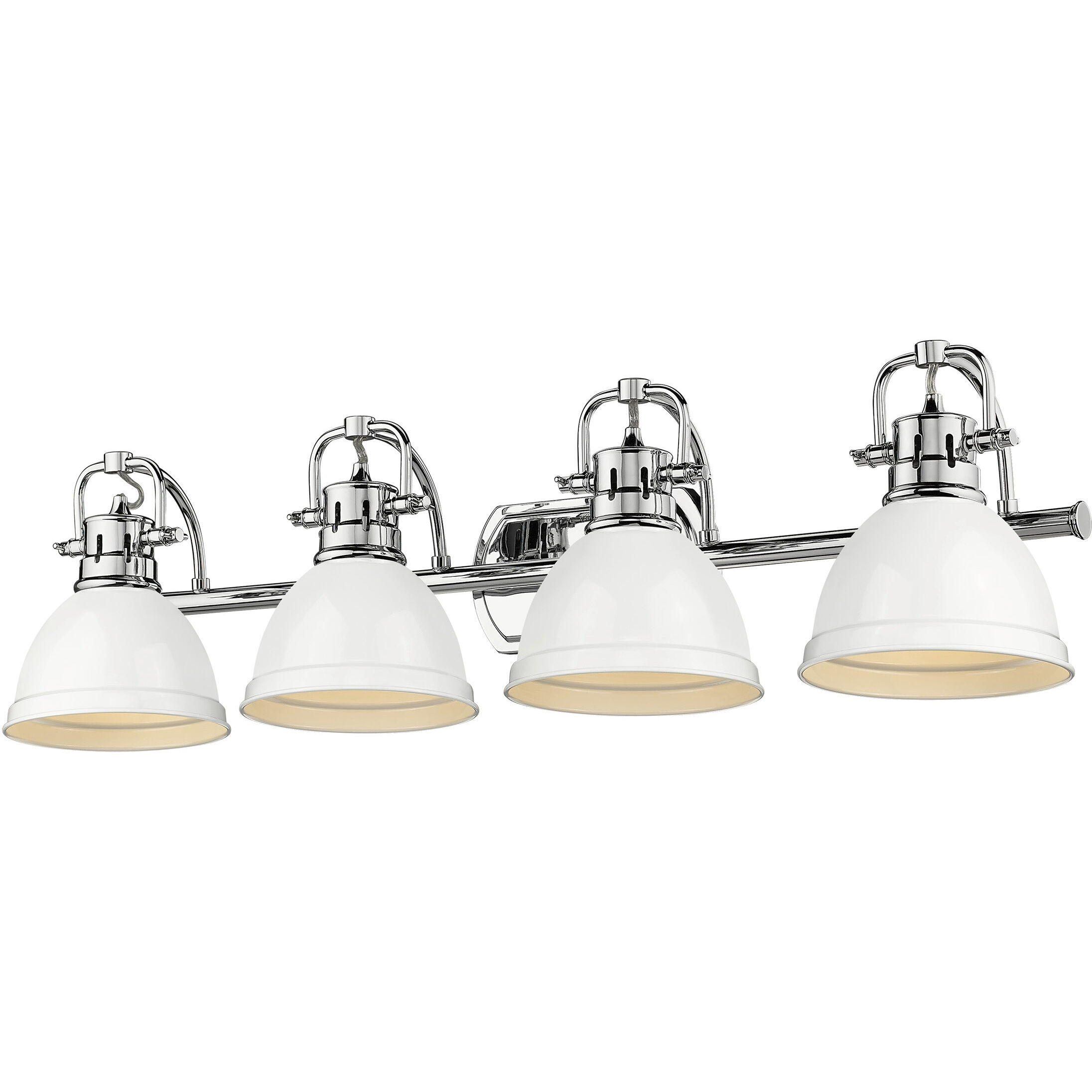 Yep Duncan Vanity Wall Light in Chrome, White