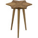 Petal 26 X 20 inch Gold Teak Side Table