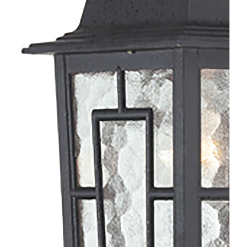 Banyan 1 Light 12 inch Textured Black Outdoor Wall Lantern