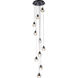 Eren 10 Light 11 inch Black Pendant Ceiling Light