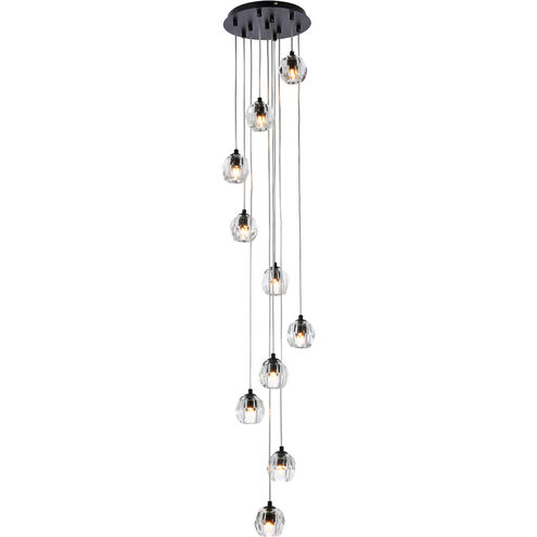Eren 10 Light 11 inch Black Pendant Ceiling Light
