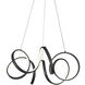 Synergy LED 23.75 inch Black Chandelier Ceiling Light