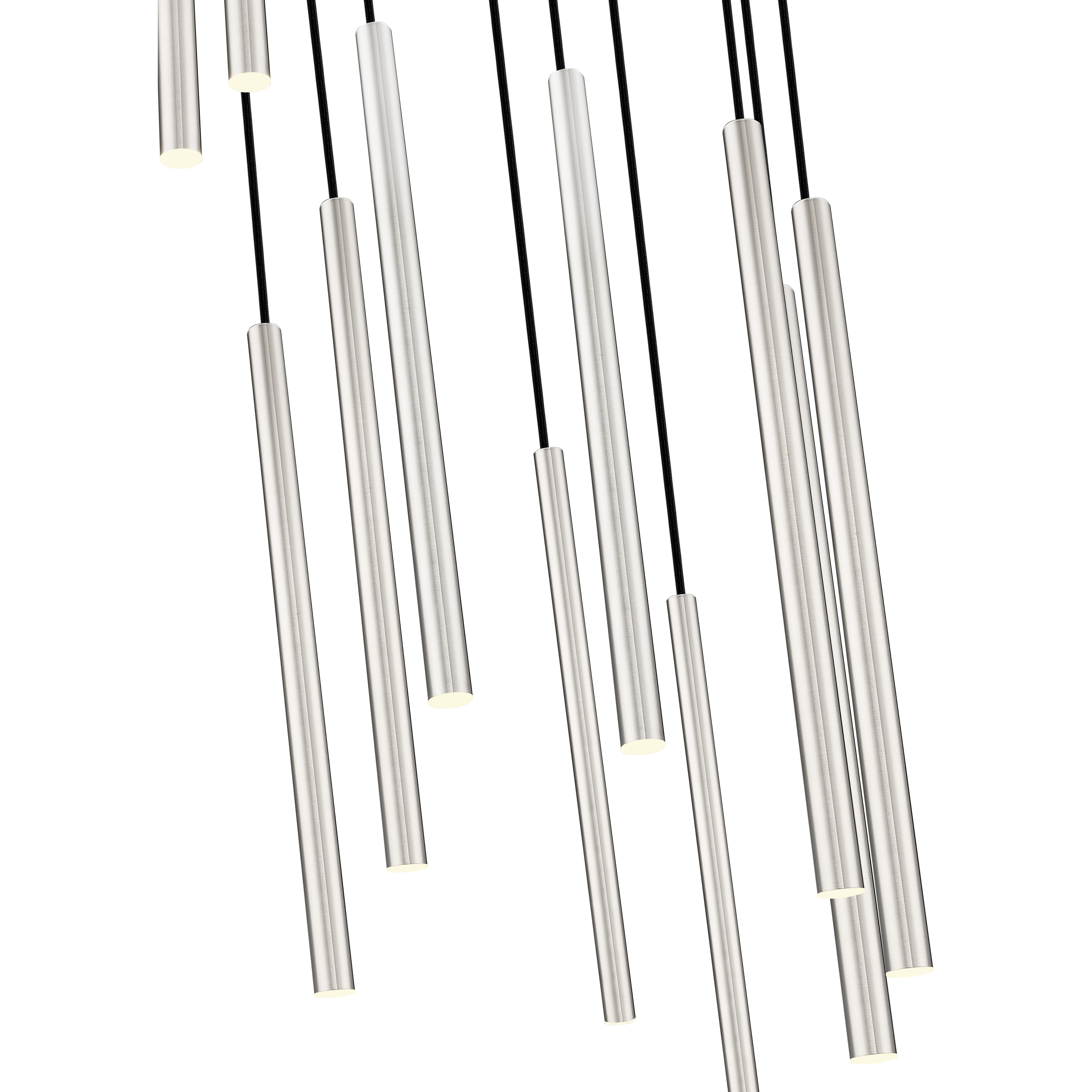 Forest LED 24 inch Brushed Nickel Chandelier Ceiling Light