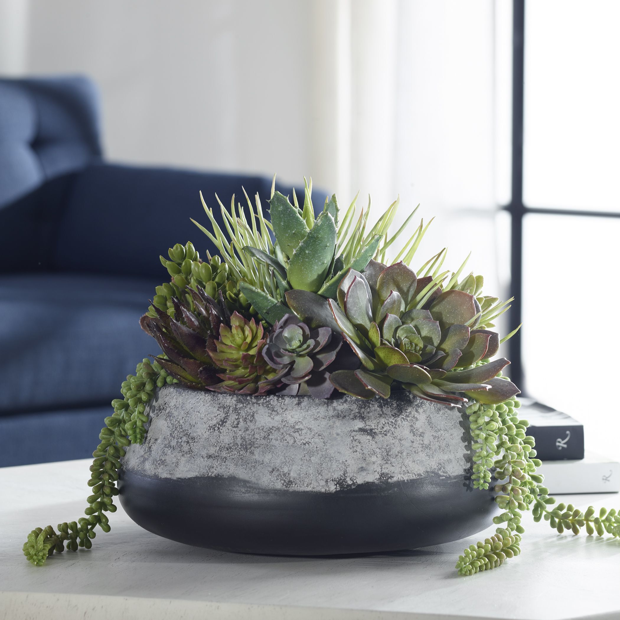 M✧succulent ·͜· ︎︎ᕷ Amazon.com: MyGift Artificial Succulent Centerpiece,15.75