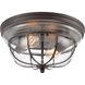 Manhattan Boutique 2 Light 13 inch Oil Rubbed Bronze Flush Mount Ceiling Light