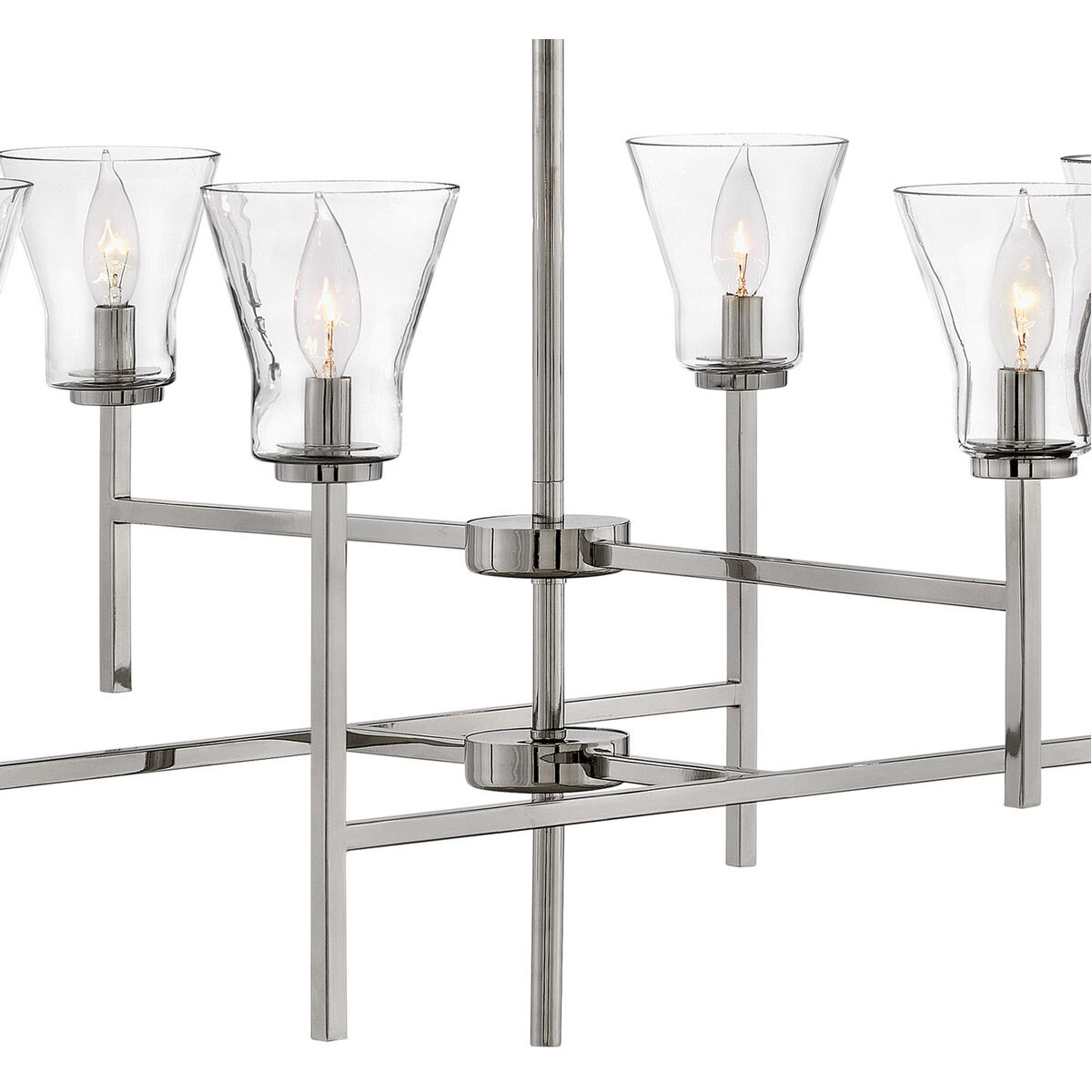 Arden 6 Light 31.75 inch Polished Antique Nickel Chandelier Ceiling Light