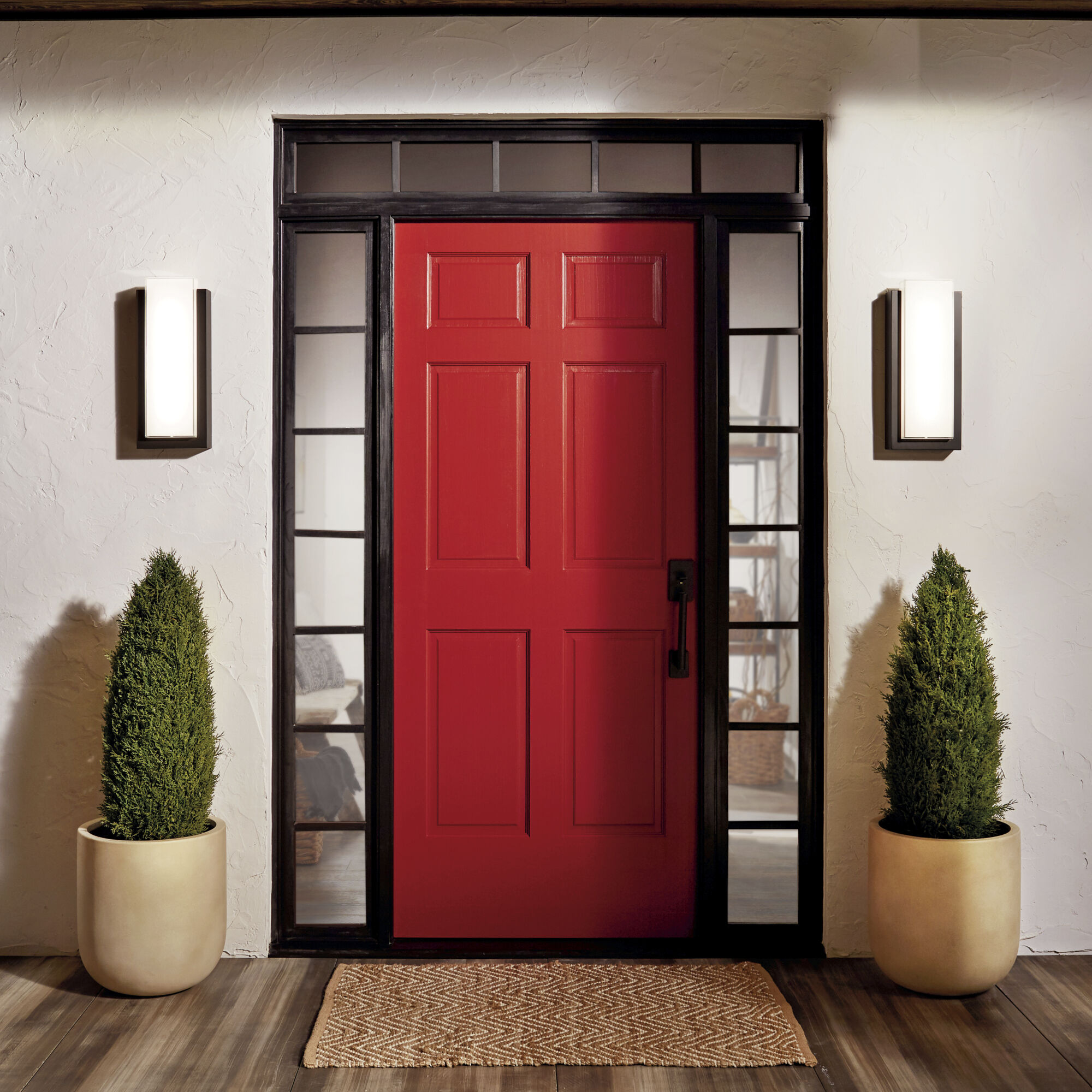 Dahlia LED 19 inch Architectural Bronze Outdoor Wall, Medium