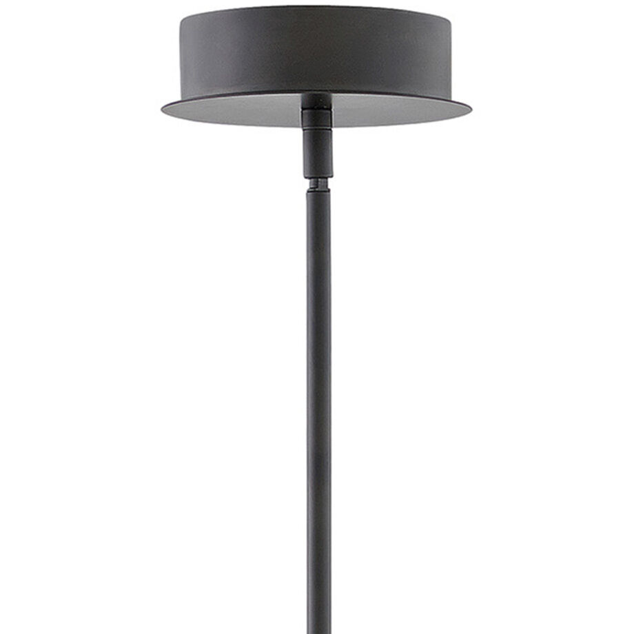 Bowery LED 50 inch Black Chandelier Ceiling Light, Semi-Flush Mount
