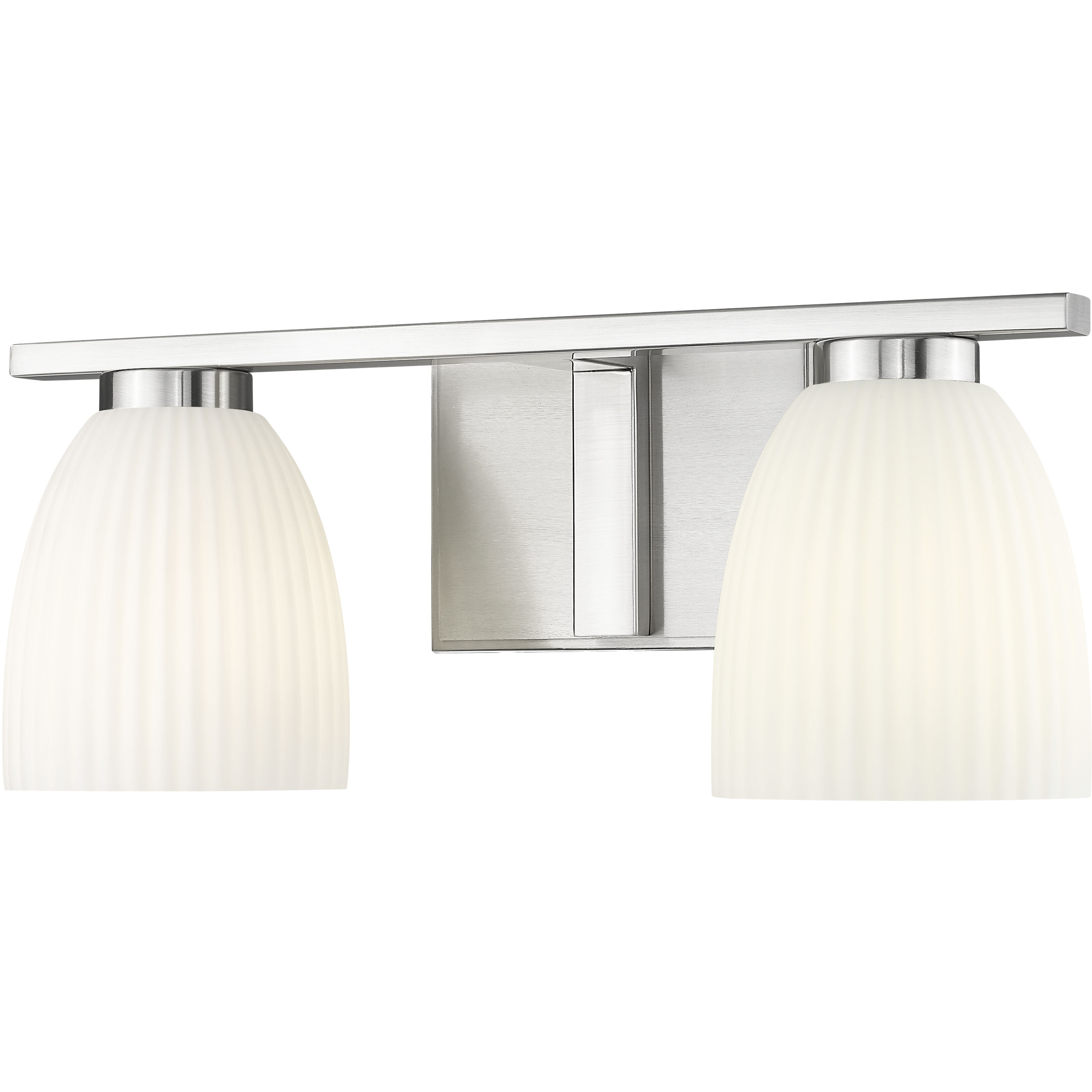 Naya 2 Light 16 inch Brushed Nickel Bath Vanity Light Wall Light