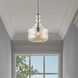 Art Glass 1 Light 13 inch English Bronze Mini Pendant Ceiling Light