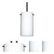 Stilo 7 LED Black Stem Pendant Ceiling Light