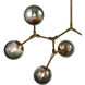 Synapse 9 Light 60 inch Aged Brass Linear Chandelier Ceiling Light