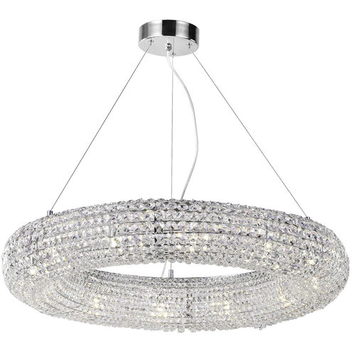 Veronique 12 Light 32 inch Chrome Down Chandelier Ceiling Light