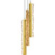 Stagger LED Brass Mini Pendant Ceiling Light