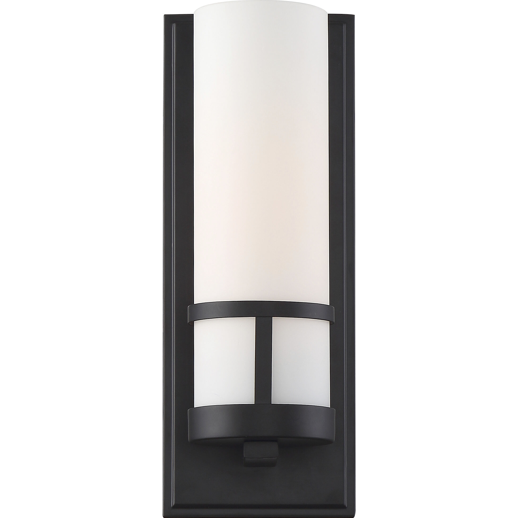 Caryle 1 Light 4.5 inch Aged Bronze and Opal Vanity Light Wall Light