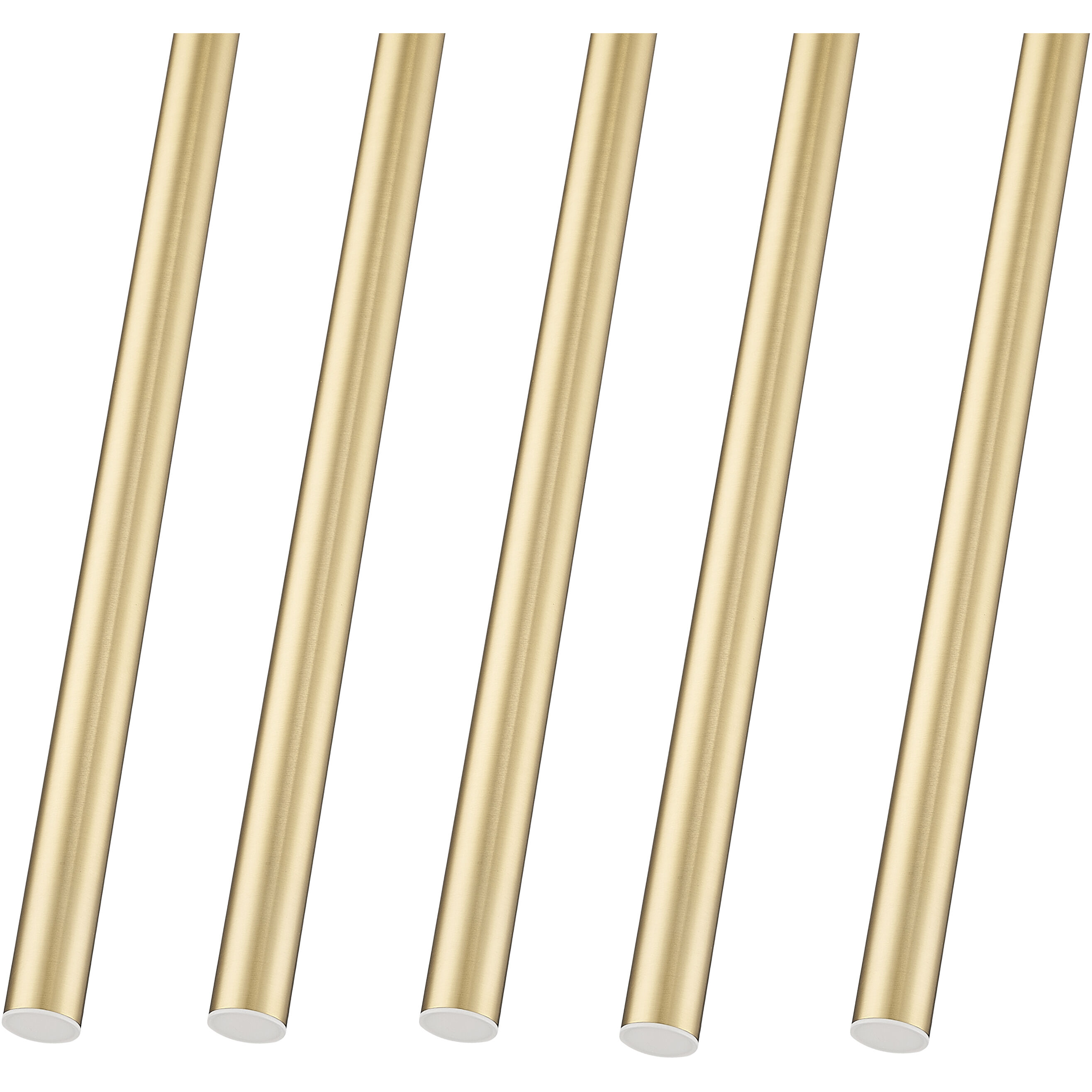 Forest Linear Chandelier Ceiling Light in Modern Gold