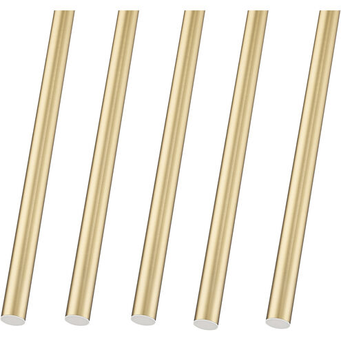 Forest Linear Chandelier Ceiling Light in Modern Gold