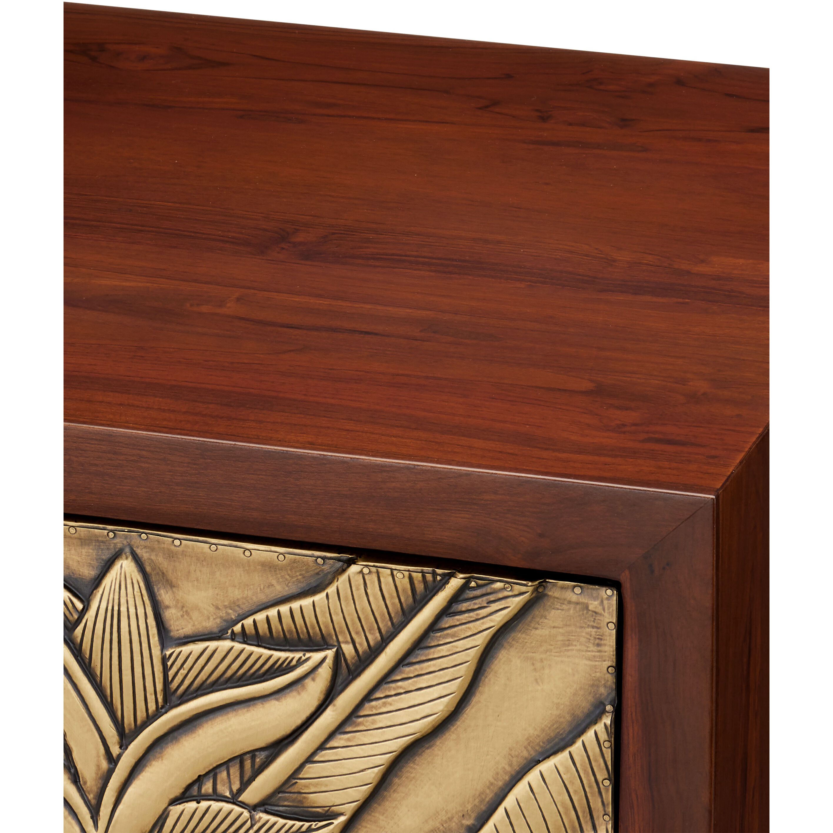 Jardin Walnut/Antique Brass Cabinet