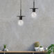 Roswell 1 Light 8 inch Matte Black Pendant Ceiling Light